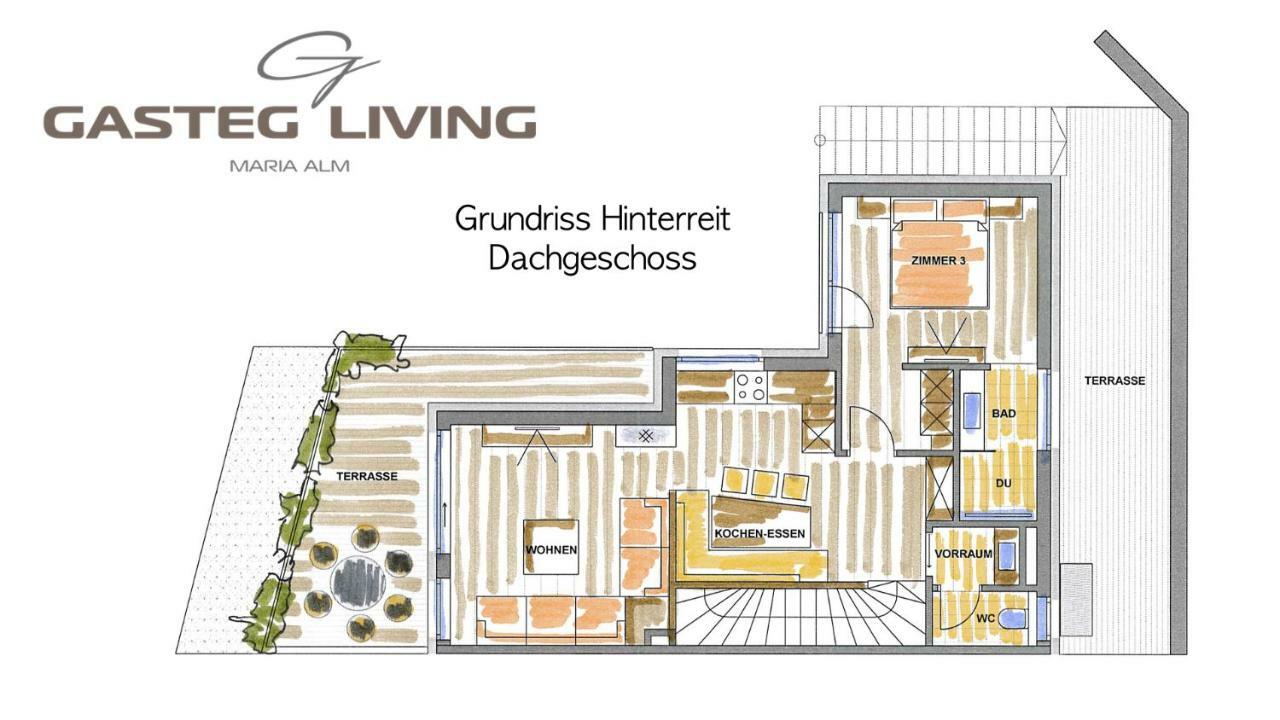 Апартаменты Gasteg Living Мариа-Альм Экстерьер фото